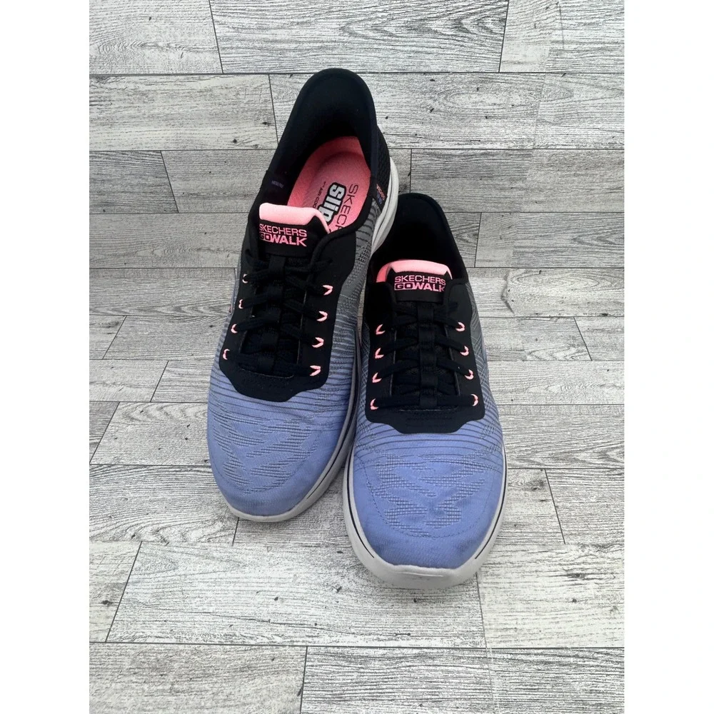 Skechers Hands Free Slip-ins Go‎ Walk Anywhere Black Multi 125250 Women Size 10